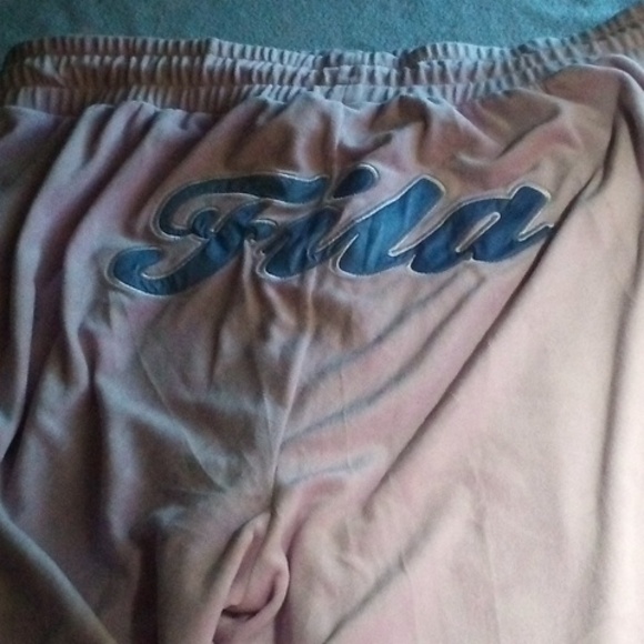 NWT FILA 3X Plus Size Womens Valery Velour Jacket & Pants Tracksuit Pink & Blue - Picture 10 of 12